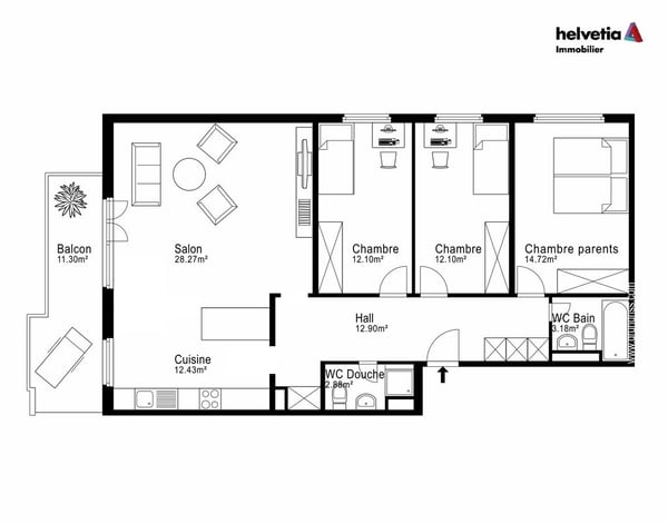 Votre nouveau logement entouré de verdure 12