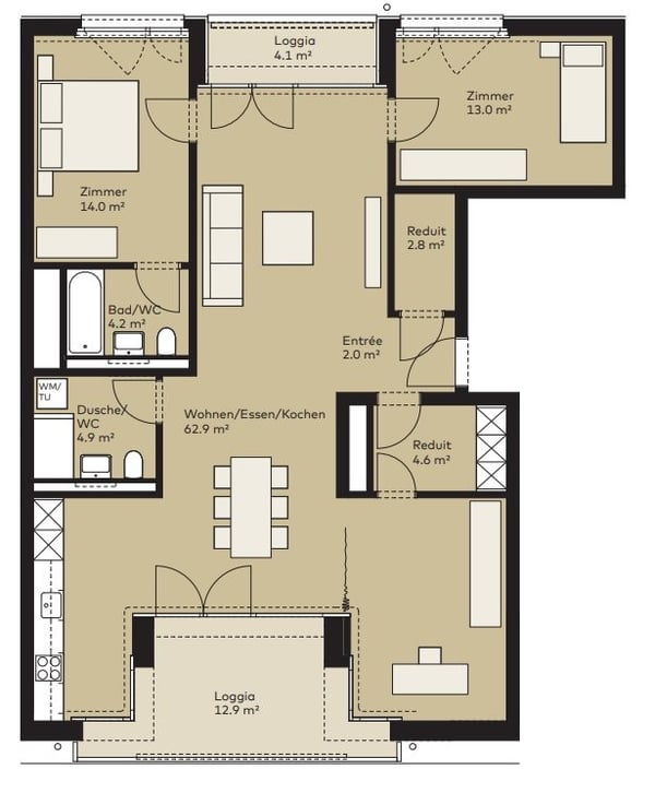 Exklusiv Wohnen mit Rooftop-Pool 9