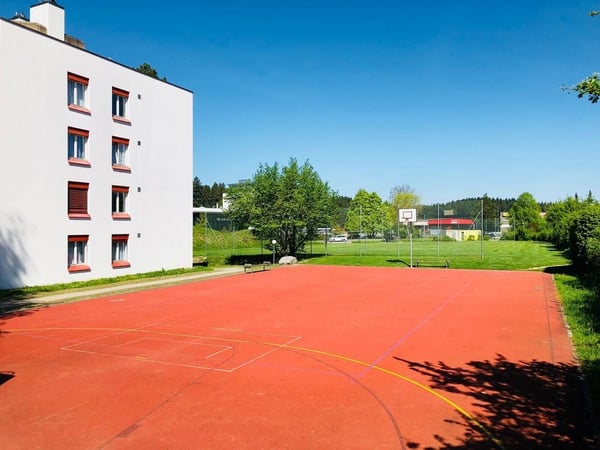 familienfreundlich. grün. Bim Hasel. 10