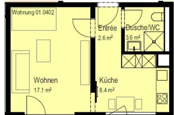 Studio-Wohnung in Nähe Zürich HB und Central 6