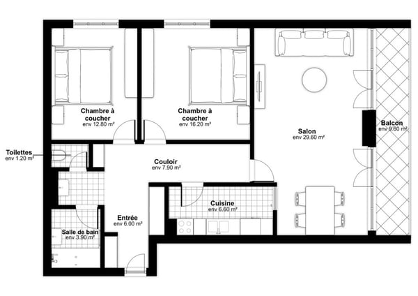 Cherchez-vous un appartement proche de l'autoroute et du CHUV ? 9