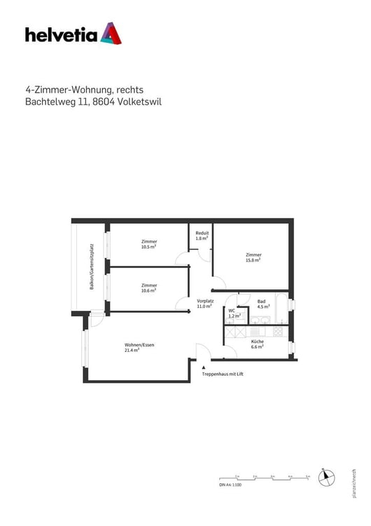 Gemütliche 4.5 Zimmerwohnung 8