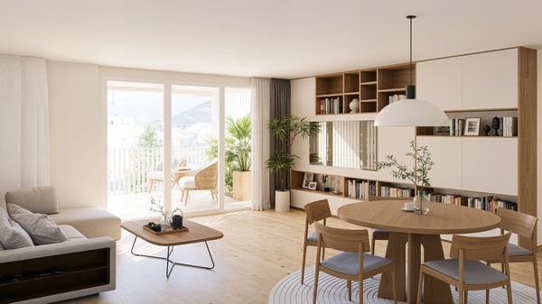 Moderne 3.5-Zimmer-Neubauwohnung mit Balkon in Studen 3