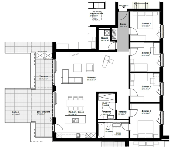 Grosszügige 5.5-Zimmer-Attikawohnung mit Blick aufs Seeland 7