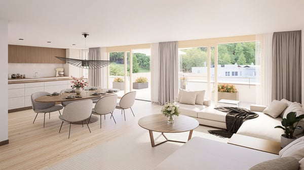 Grosszügige 5.5-Zimmer-Attikawohnung mit Blick aufs Seeland