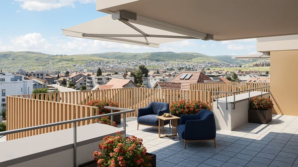 Grosszügige 5.5-Zimmer-Attikawohnung mit Blick aufs Seeland 2