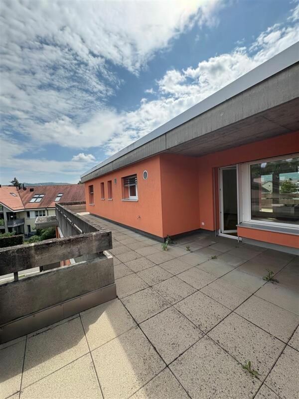 Dachterrassenwohnung mitten in Reinach mit Cheminée