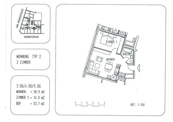 2 Zimmerwohnung im Stadtzentrum 8