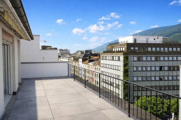 Helle Attikawohnung mit grosser Terrasse und Cheminée 9
