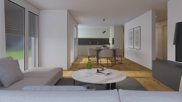 Moderne 5.5-Zimmer-Gartenwohnung mit Terrasse und Privatgarten - Neubau MFH Klösterli, Brig 2