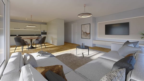 Exklusive 3.5-Zimmer-Attikawohnung mit XXL-Terrasse - Neubau MFH Klösterli, Brig 2
