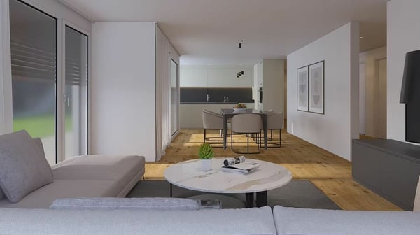 Attraktive 4.5-Zimmer-Neubauwohnung mit Balkon - MFH Klösterli, Brig 2