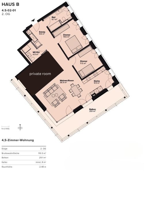 1½ ZI-WOHNUNG IN THALWIL (ZH), MÖBLIERT, TEMPORÄR 9