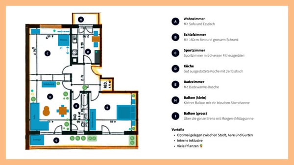 1½ ZI-WOHNUNG IN BERN - SANDRAIN, MÖBLIERT, TEMPORÄR 4