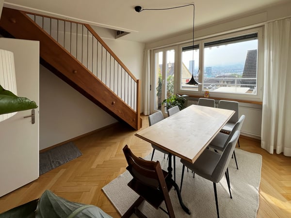 1 ZIMMER-MAISONETTEWOHNUNG IN ZÜRICH - KREIS 10 WIPKINGEN, MÖBLIERT, T 3