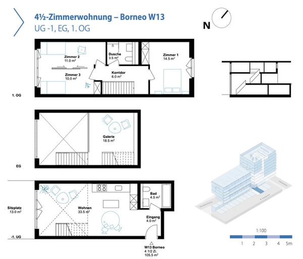 1½ ZI-WOHNUNG IN BERN - MATTENHOF, MÖBLIERT, TEMPORÄR 10