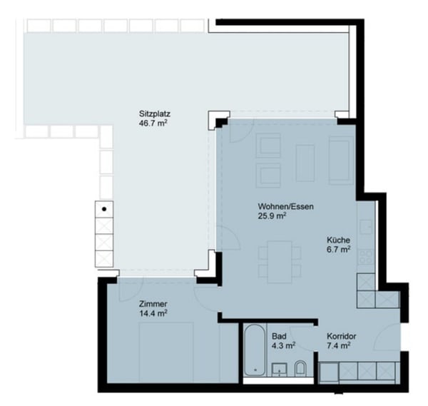2½ ZI-WOHNUNG IN LUZERN, MÖBLIERT, TEMPORÄR 7