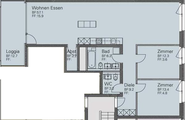 3½ ZI-WOHNUNG IN SCHLIEREN (ZH), MÖBLIERT, TEMPORÄR 12