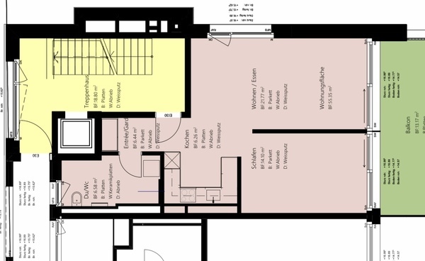 2½ ZI-WOHNUNG IN ZÜRICH - KREIS 8 RIESBACH, MÖBLIERT, TEMPORÄR 10