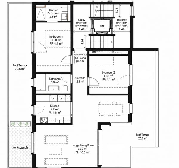 3½ ZIMMER-ATTIKAWOHNUNG IN ZÜRICH - KREIS 10 HÖNGG, MÖBLIERT, TEMPORÄR 10