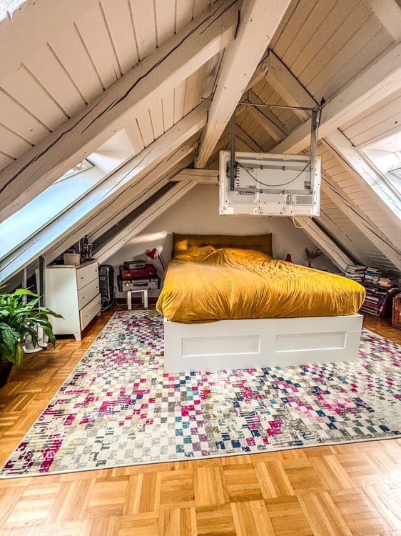 3½ ZIMMER-ATTIKAWOHNUNG IN ZÜRICH - KREIS 3 WIEDIKON, MÖBLIERT, TEMPOR 8