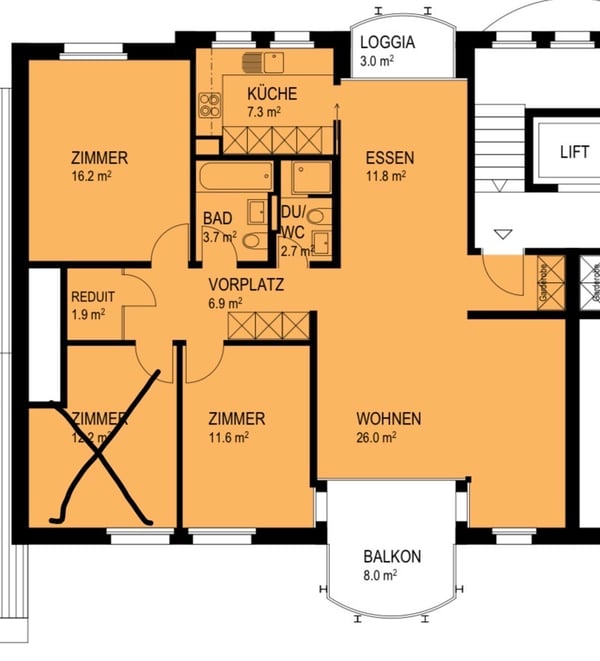 3½ ZI-WOHNUNG IN LUZERN, MÖBLIERT, TEMPORÄR 9
