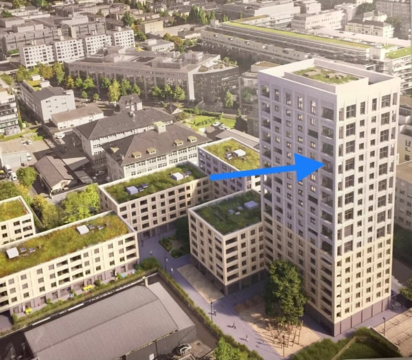 2½ ZI-WOHNUNG IN ZÜRICH - KREIS 9 ALTSTETTEN, MÖBLIERT, TEMPORÄR 9