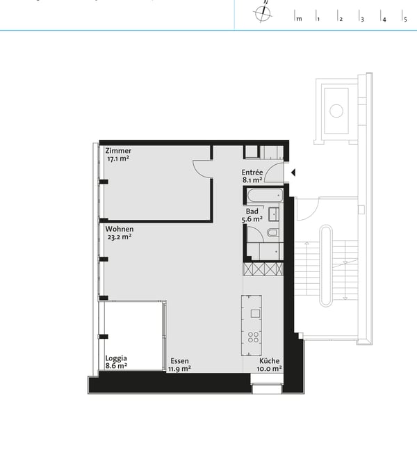 2½ ZI-WOHNUNG IN WINTERTHUR - OBERWINTERTHUR, MÖBLIERT, TEMPORÄR 7