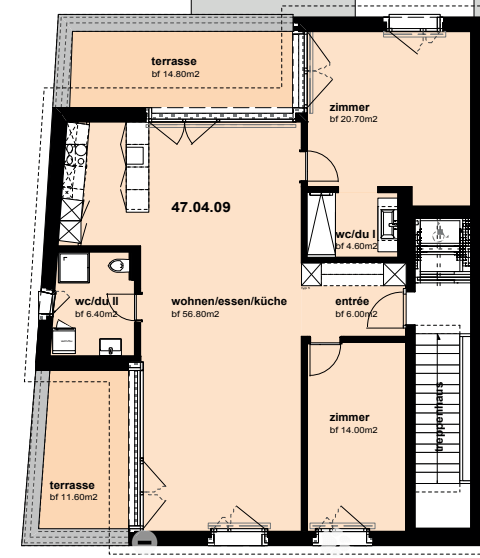 3.5-Zimmerwohnung Attika 7