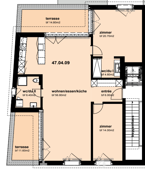 3.5-Zimmerwohnung Attika 7