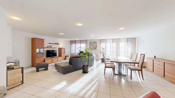 Familienfreundliches 1.5-Zimmer-Doppelhaus mit Cheminée und Sauna 2