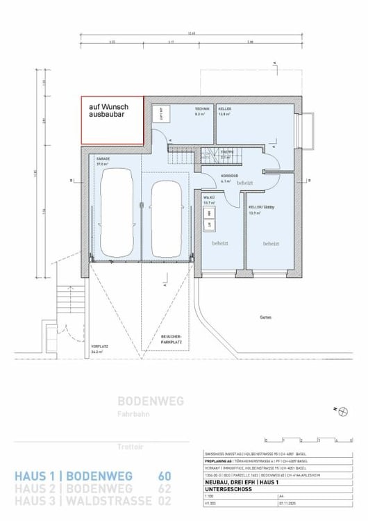 Wohnen mit Weitblick in Arlesheim!- Freistehendes Einfamilienhaus, Haus Nr. 1 12