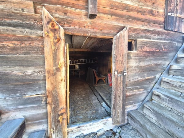 Stadel im typischen Walliserstil inmitten von Fiesch 4