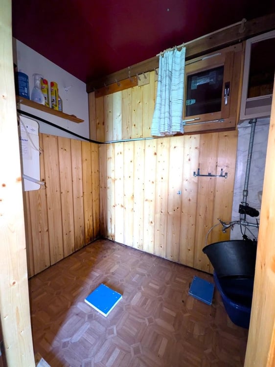 Hexenhäuschen inmitten einer Lärchenlichtung 9