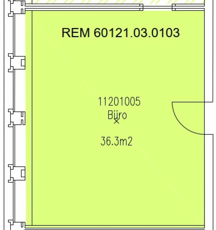 Schönes Büro im Buss-Areal Pratteln - 36 m² im 1. OG des Hauptgebäudes