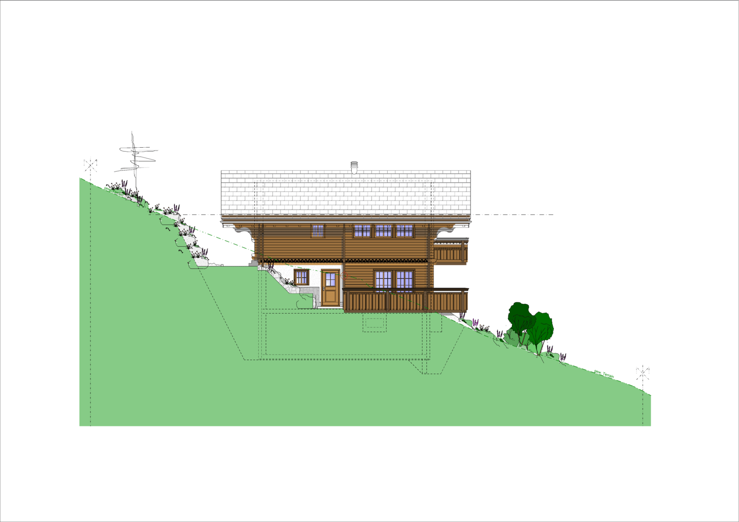 Neubauchalet (Erstwohnen), Chalet Teiffi