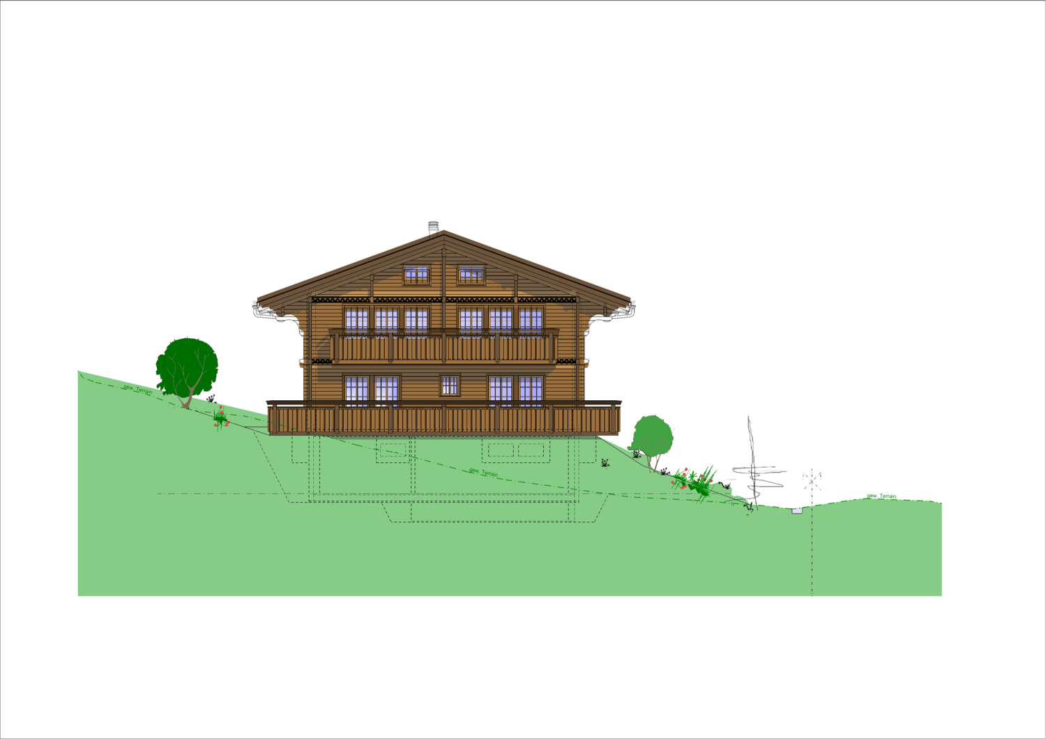 Neubauchalet (Erstwohnen), Chalet Teiffi