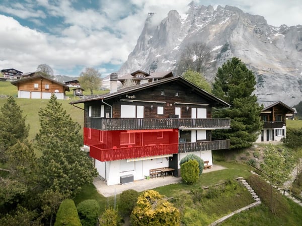 Gemütliche 2- Zimmerwohnung mit Bergblick im Chalet Eggli 2