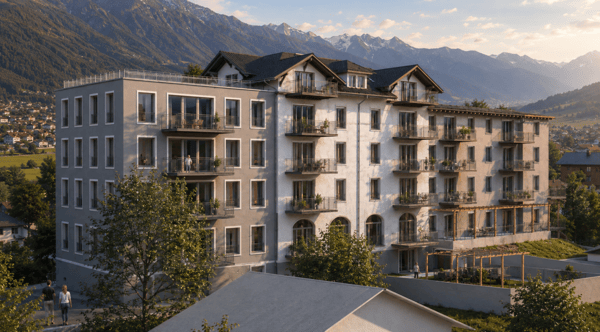 Neubau 3.5-Zimmerwohnung Nr. 3 mit Südbalkon - Schönbühl 360° Wilderswil 1