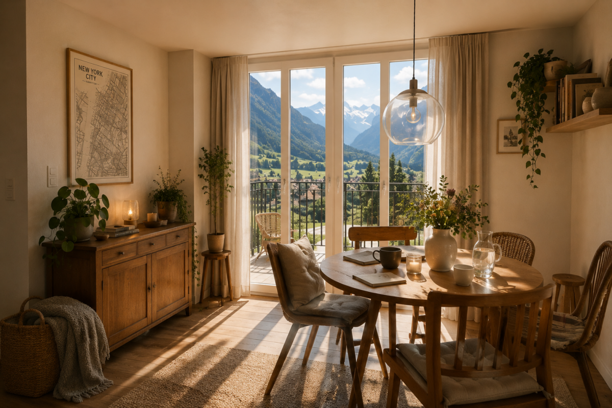 Neubau 3.5-Zimmerwohnung Nr. 3 mit Südbalkon - Schönbühl 360° Wilderswil