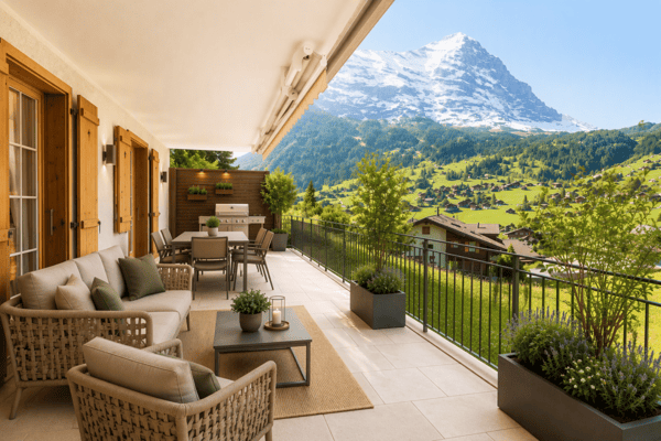 Wohnen mit Aussicht - Exklusive 4.5-Zimmerwohnung im Chalet Nagano 21