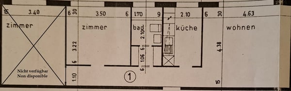 APPARTEMENT 1 PIÈCES À BIEL/BIENNE (BE), MEUBLÉ, DURÉE DÉTERMINÉE 10