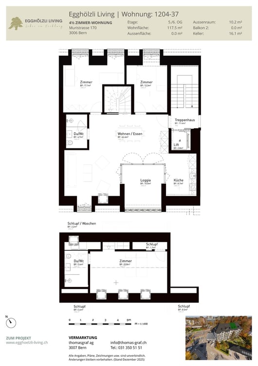 Neue Dachwohnung mit Blick auf den Gurten 4