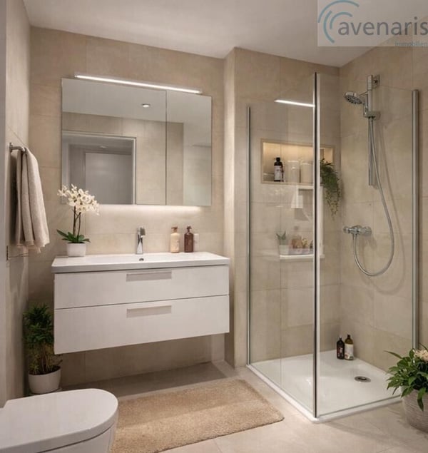 Moderne 1.5-Zimmer-Neubauwohnung mit grossem Balkon und freier Sicht 5