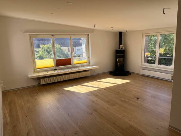 Neu renovierte Wohnung mit Schwedenofen, Garage & Parkplatz