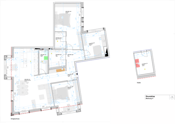 Moderne und interessante 113 qm-Obergeschosswohnung mit Loggia, nahe der Innenstadt - W11 2