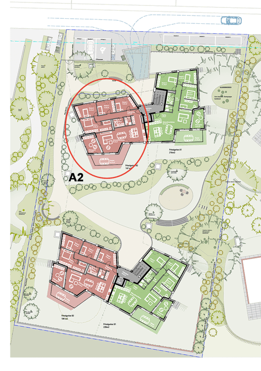 Projektvorankündigung - exklusive Gartenwohnung mit unverbaubarer Aussicht. Neue Preise - A2 4