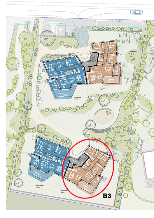 Projektvorankündigung - exklusive Geschosswohnung mit unverbaubarer Aussicht. Neue Preise - B3 4