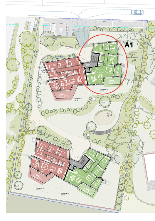 Projektvorankündigung - exklusive Gartenwohnung mit unverbaubarer Aussicht. Neue Preise - A1 4