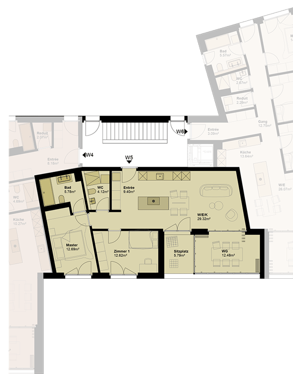 Exklusive Geschosswohnung mit hoher Energieeffizienz und unverbaubarer Aussicht. Neue Preise! - W5 6